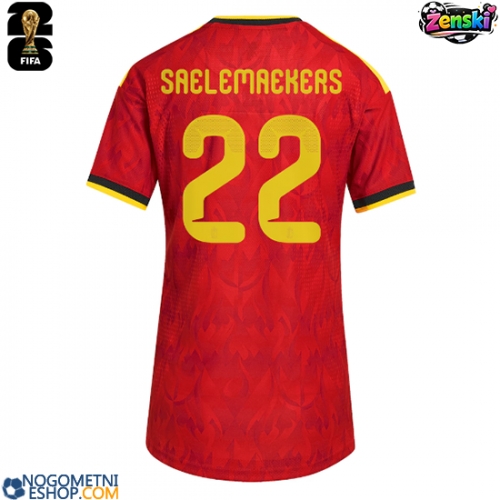 Ženski Nogometni dresi Belgija Alexis Saelemaekers #22 Domači SP 2026 Kratek Rokav